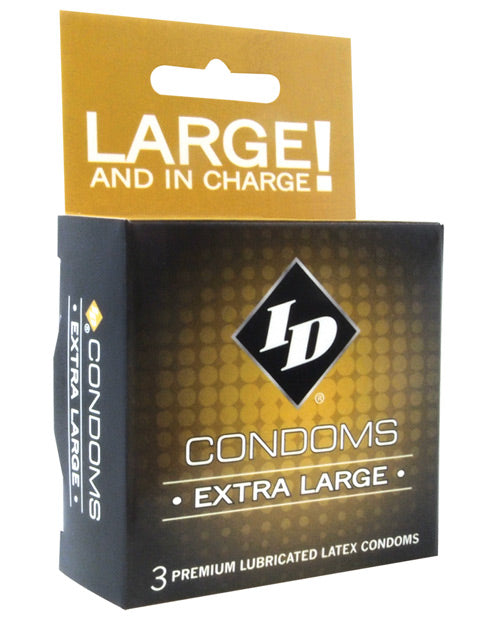 Id Extra Large Condoms - Box Of 3 - LUST Depot