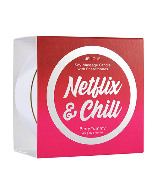 Jelique Massage Candle - 4 Oz Netflix & Chill Berry Yummy - LUST Depot