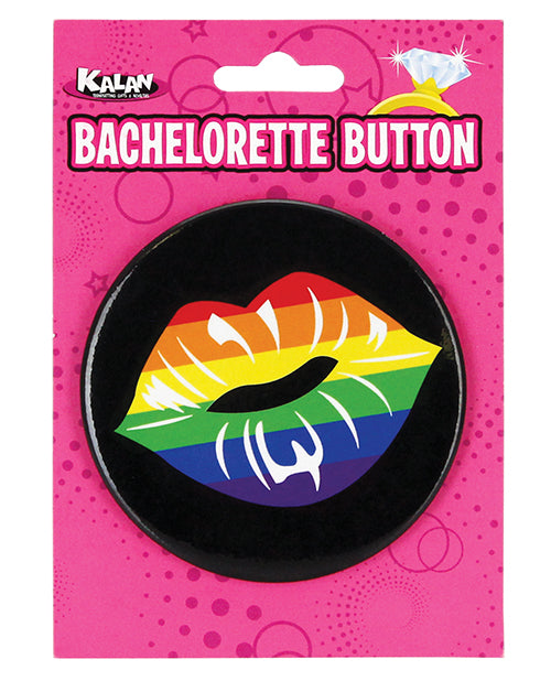 3" Button - Rainbow Lips - LUST Depot