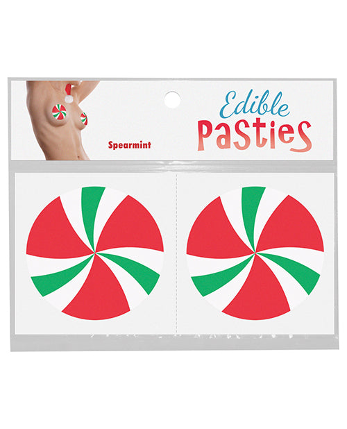 Edible Body Pasties - Spearmint Candy Swirls - LUST Depot