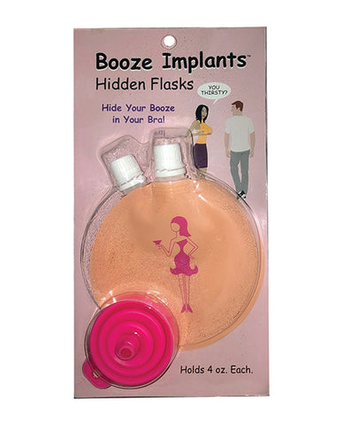 Booze Implants Hidden Flask - 4 Oz Each