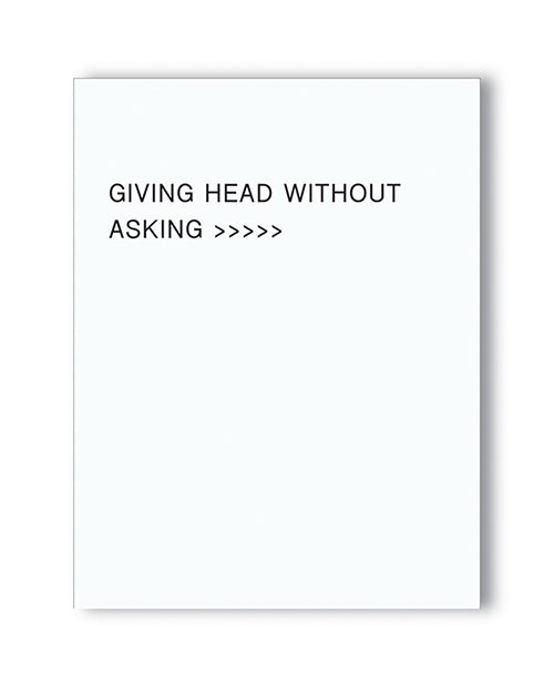 Giving Head Is Greater Than Naughty Greeting Card - LUST Depot