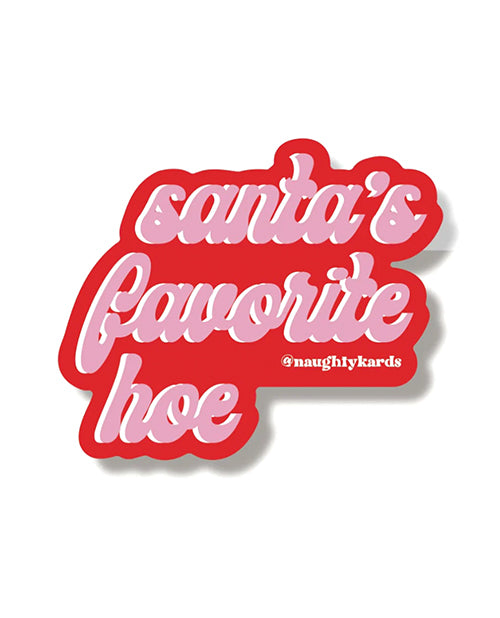 Fav Hoe Holiday Sticker - Pack Of 3 - LUST Depot