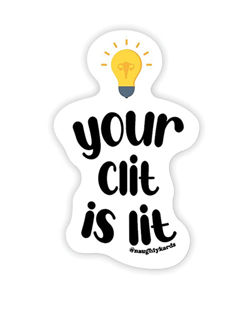 Lit Clit Naughty Sticker - Pack Of 3 - LUST Depot