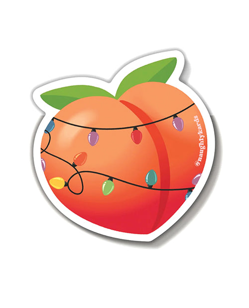 Peach Booty Holiday Sticker - Pack Of 3 - LUST Depot