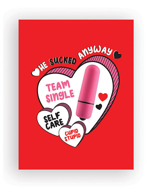 Sucked Anyway Naughty Greeting Card W/rock Candy Vibrator & Fresh Vibes Towelettes - LUST Depot