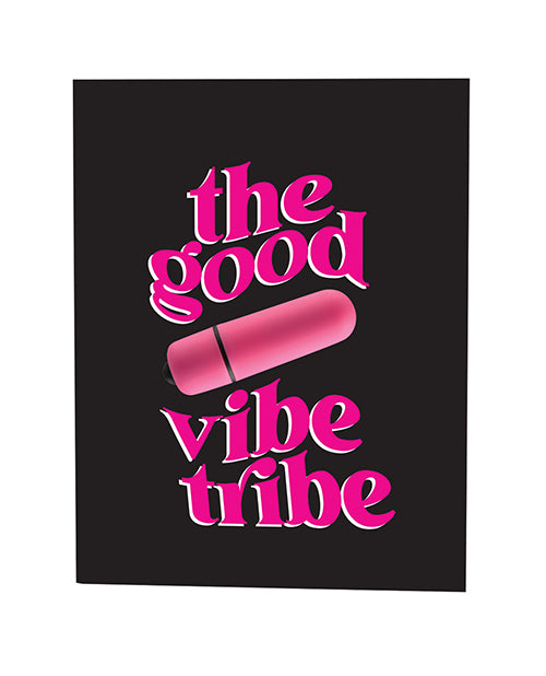 The Good Vibe Tribe Naughty Greeting Card W/rock Candy Vibrator & Fresh Vibes Towelettes - LUST Depot