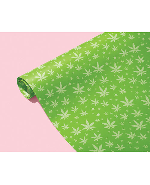 Green Pot Leaf Wrapping Paper - LUST Depot