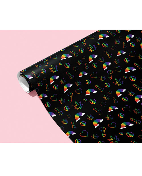 Rainbow Penis Naughty Wrapping Paper - LUST Depot