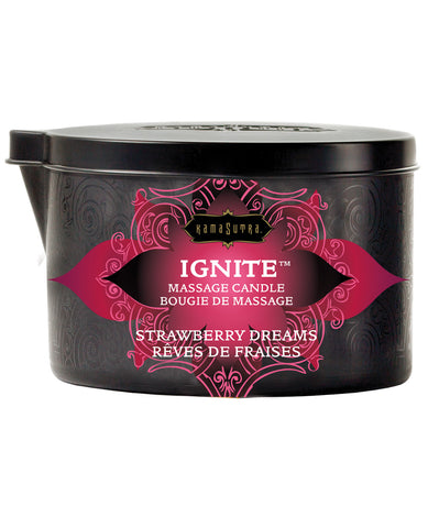 Kama Sutra Ignite Massage Candle - Strawberry Dreams