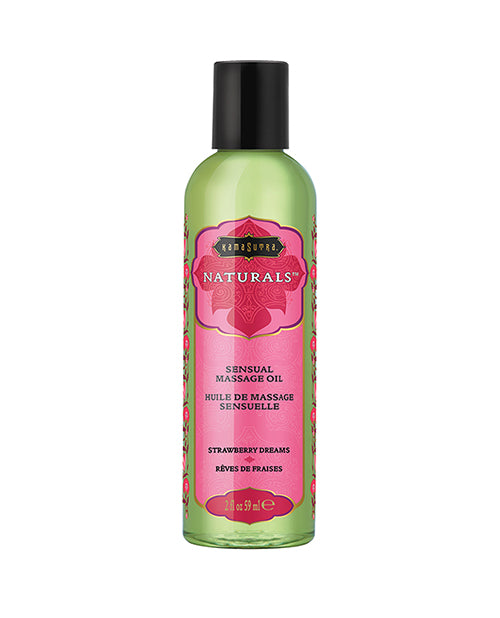 Kama Sutra Naturals Massage Oil - 2 Oz Strawberry Dreams - LUST Depot