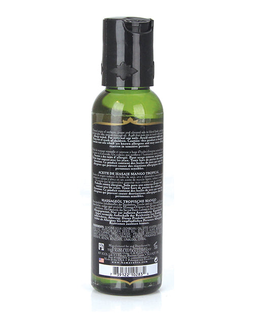 Kama Sutra Naturals Massage Oil - 2 Oz Tropical Mango - LUST Depot