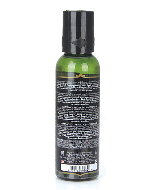 Kama Sutra Naturals Massage Oil - 2 Oz Vanilla Sandalwood - LUST Depot