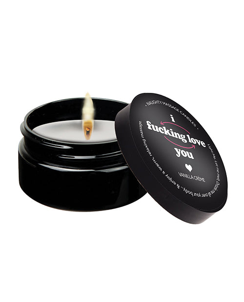 Kama Sutra Mini Massage Candle - 2 Oz I Fcking Love You - LUST Depot