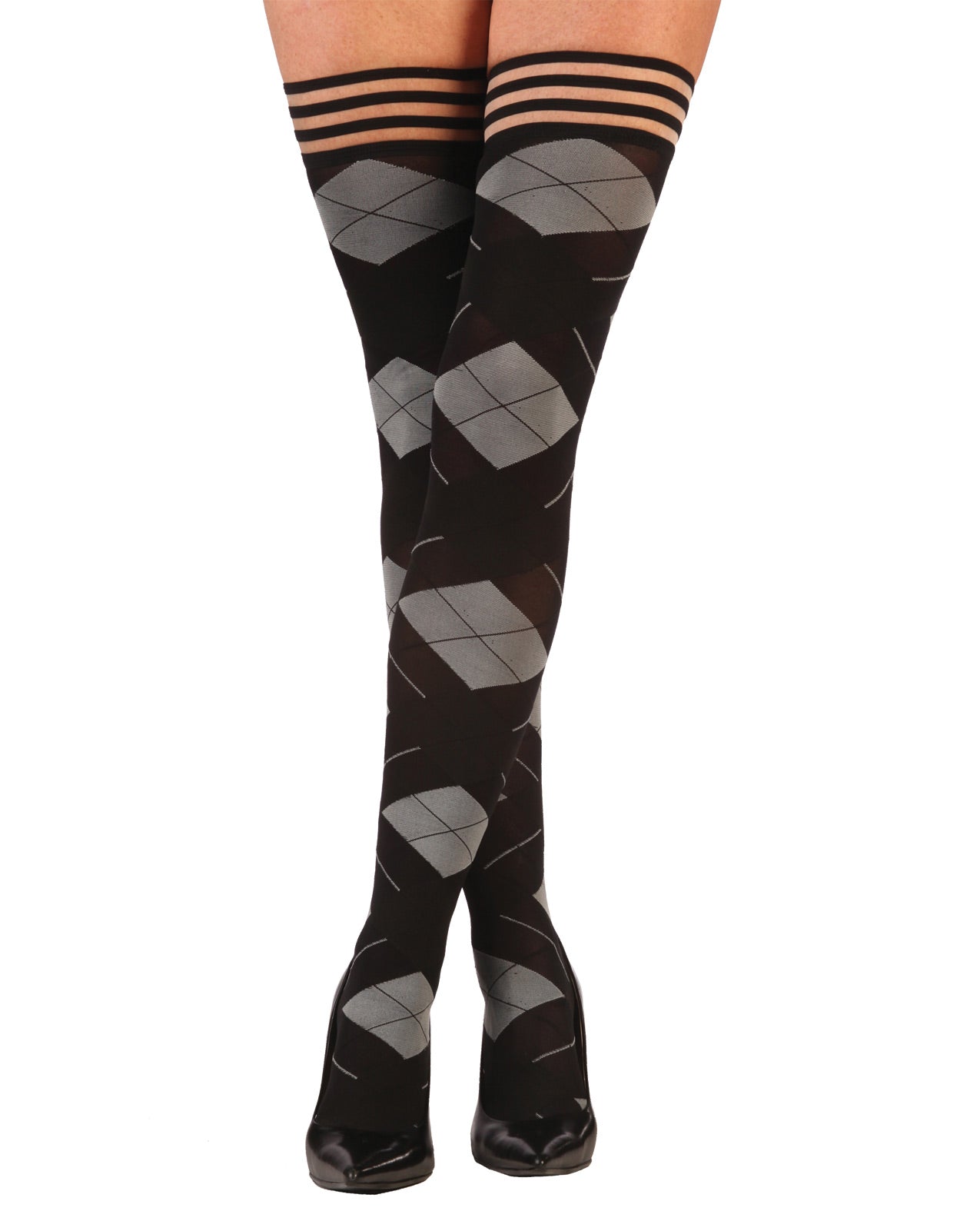 Kix'ies Kimmie Argyle Thigh High Argyle A - LUST Depot