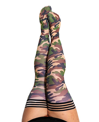 Kix'ies Alex Thigh High Camouflage C