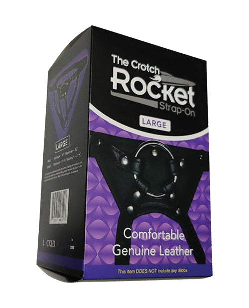 Locked In Lust Crotch Rocket Strap-on Large - Black - LUST Depot