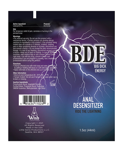 Bde Anal Desensitizer - 1.5 Oz - LUST Depot