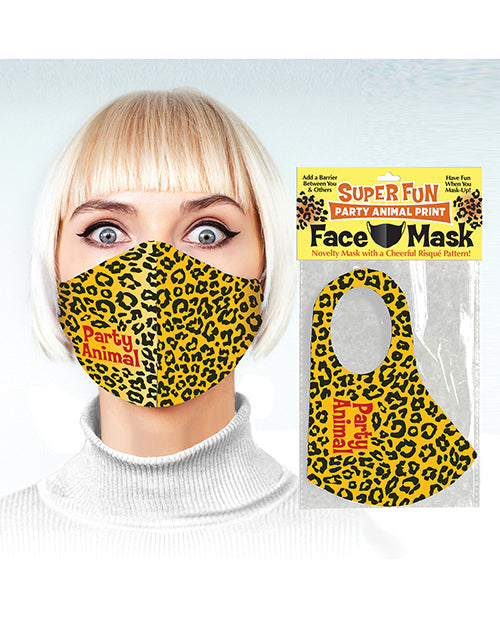 Super Fun Party Animal Print Mask - LUST Depot