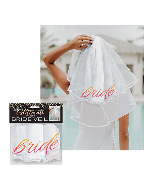 Glitterati Bride Veil - Rose Gold-white - LUST Depot