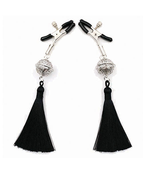 Sexy Af Nipple Clamps - Black Tassel - LUST Depot