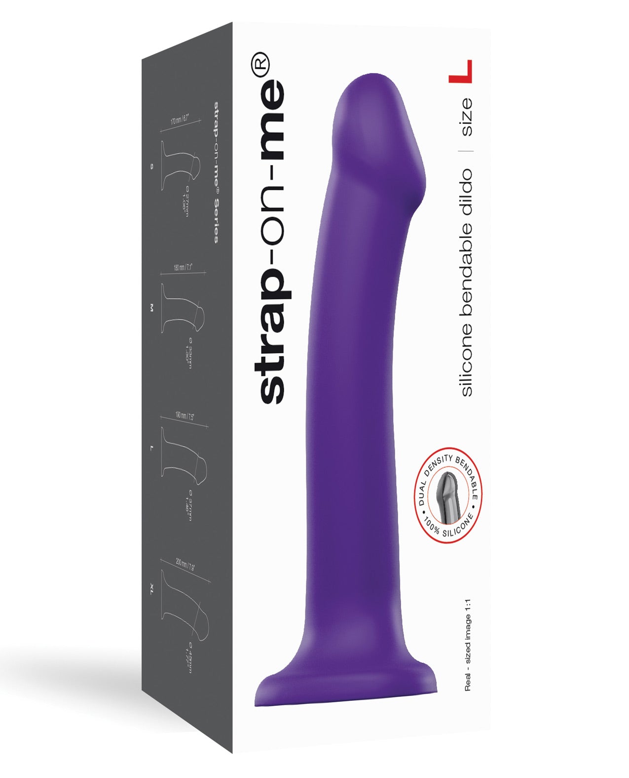 Strap On Me Silicone Bendable Dildo Large - Purple - LUST Depot