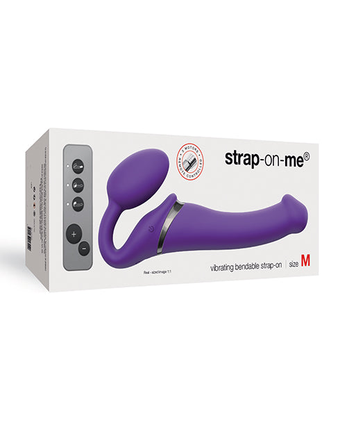 Strap On Me Vibrating Bendable M Strapless Strap On - Purple - LUST Depot