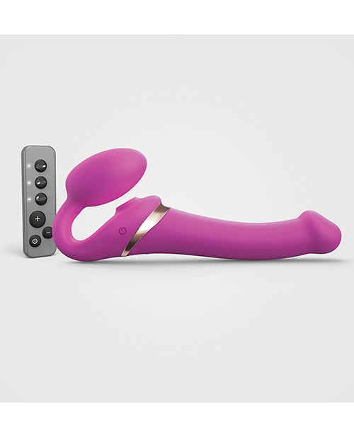 Strap On Me Multi Orgasm Bendable Strapless Strap On Medium - Fuchsia - LUST Depot