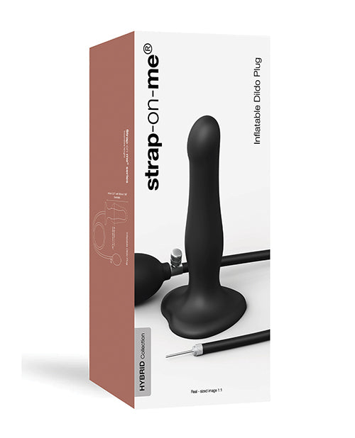 Strap On Me Inflatable Dildo Plug - Black - LUST Depot