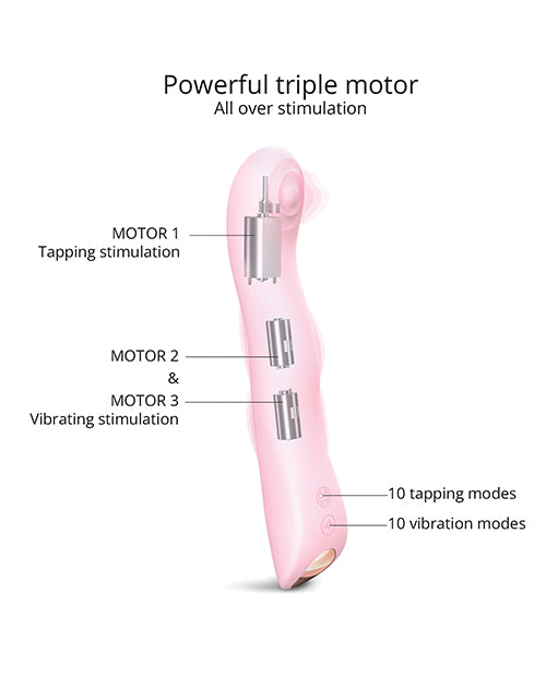 Love To Love Swap Tapping Vibrator - Baby Pink - LUST Depot