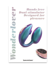 Love To Love Wonderlover Dual Stimulator - Iridescent Turquoise