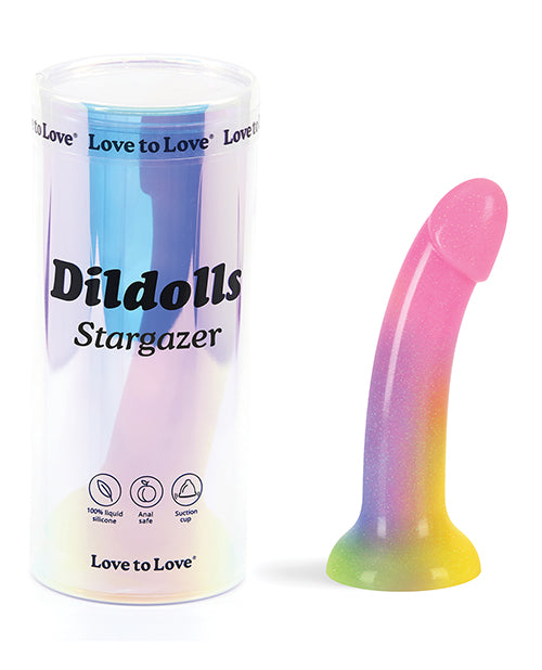 Love To Love Silicone Dildolls Stargazer - Gradient Rainbow W/glitter - LUST Depot