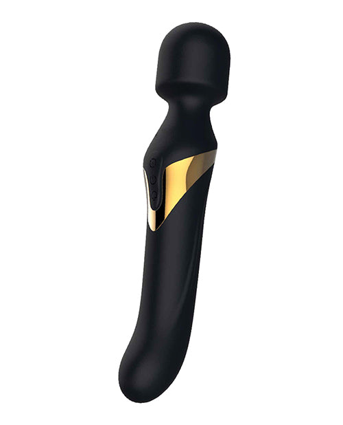 Dorcel Dual Orgasms Wand Vibrator - Black-gold - LUST Depot