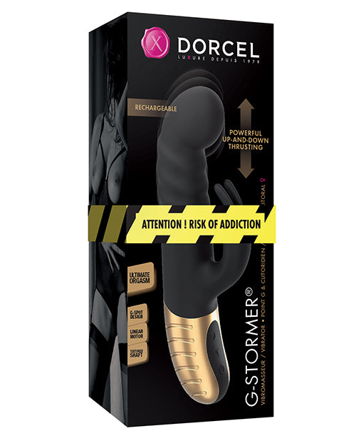 Dorcel G-stormer Thrusting G Spot Rabbit - Black-gold - LUST Depot