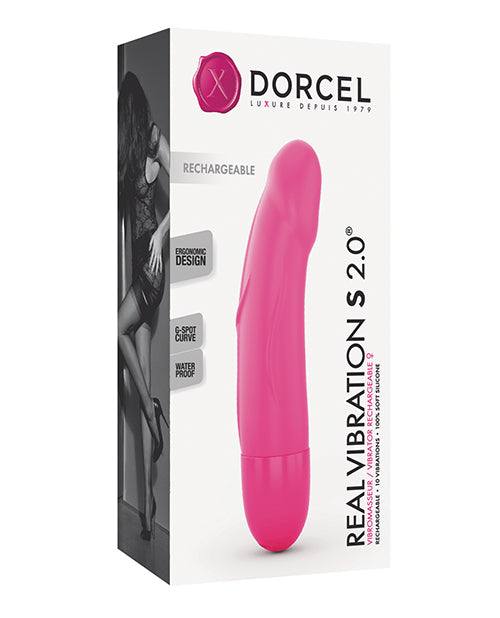 Dorcel Real Vibration S 6" Rechargeable Vibrator - Pink - LUST Depot