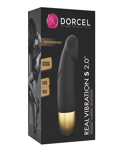 Dorcel Real Vibration S 6" Rechargeable Vibrator 2.0 - Gold - LUST Depot