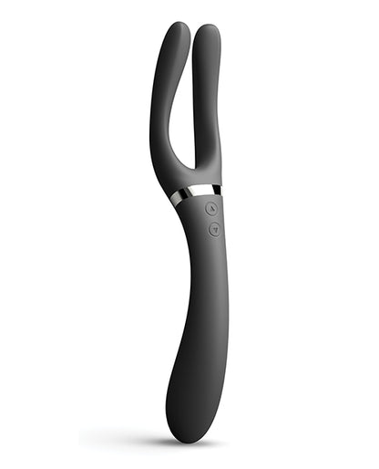 Dorcel Infinite Joy Bendable Forked Vibrator - Black - LUST Depot