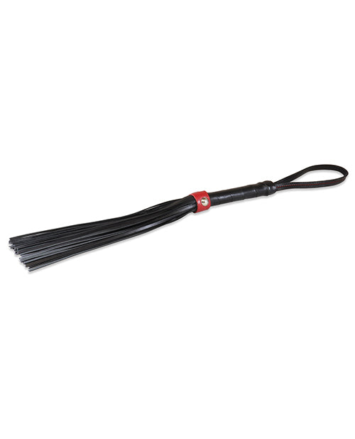 Sultra 14" Lambskin Flogger - Black-red - LUST Depot