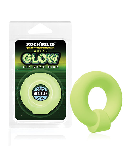 Rock Solid Glow In The Dark Mega Ring - Green - LUST Depot