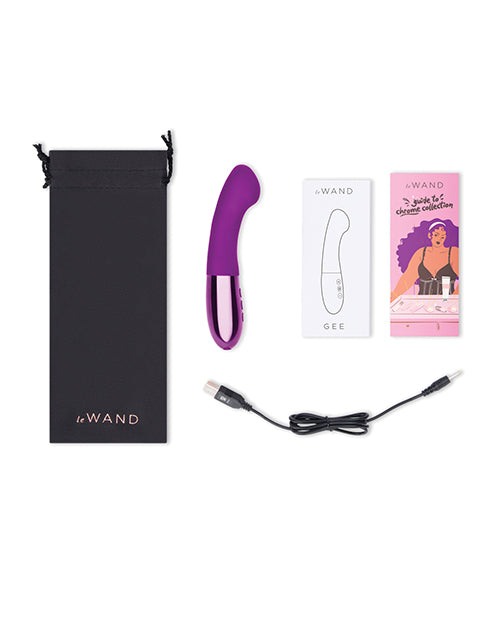 Le Wand Gee G-spot Targeting Rechargeable Vibrator - Cherry - LUST Depot