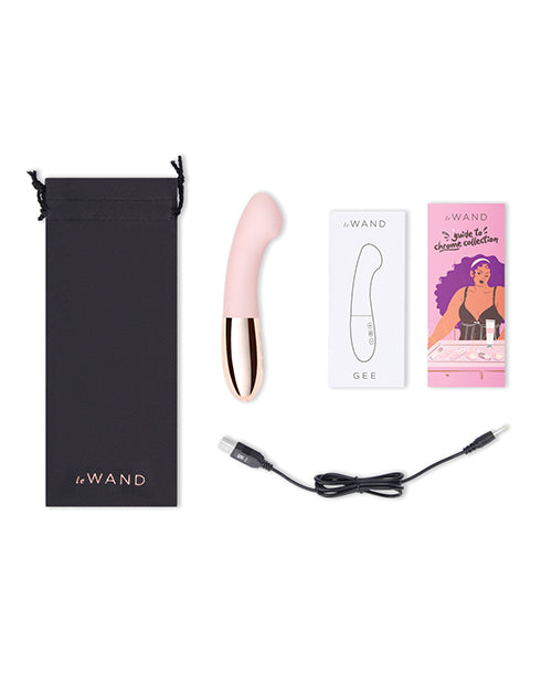 Le Wand Gee G-spot Targeting Rechargeable Vibrator - Rose Gold - LUST Depot