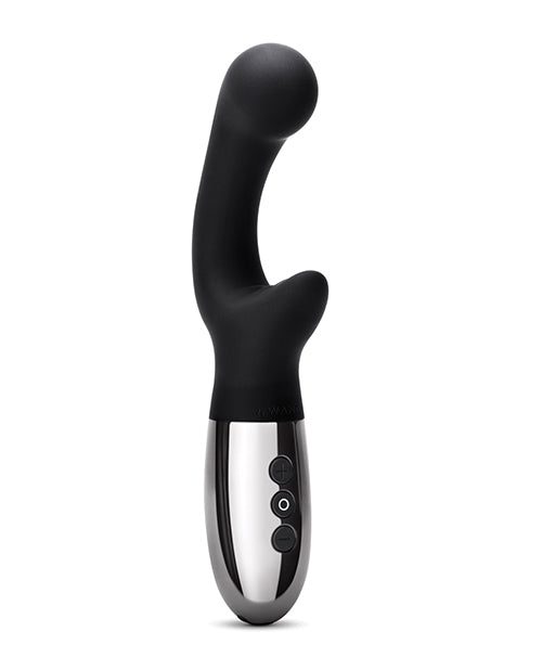 Le Wand Xo Double Motor Wave Rechargeable Vibrator - Black - LUST Depot