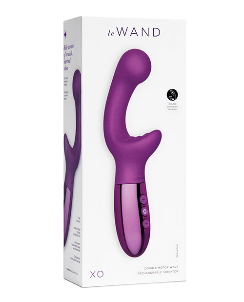 Le Wand Xo Double Motor Wave Rechargeable Vibrator - Cherry - LUST Depot