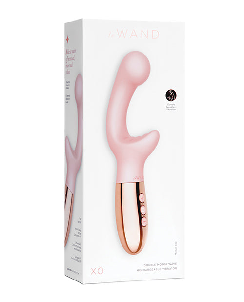 Le Wand Xo Double Motor Wave Rechargeable Vibrator - Rose Gold - LUST Depot