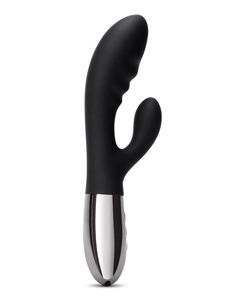 Le Wand Blend Double Motor Rabbit Rechargeable Vibrator - Black - LUST Depot