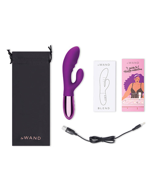 Le Wand Blend Double Motor Rabbit Rechargeable Vibrator - Cherry - LUST Depot