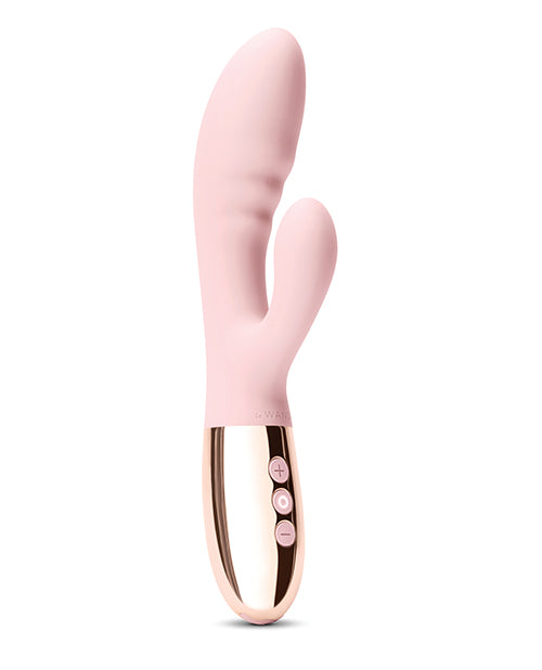 Le Wand Blend Double Motor Rabbit Rechargeable Vibrator - Rose Gold - LUST Depot