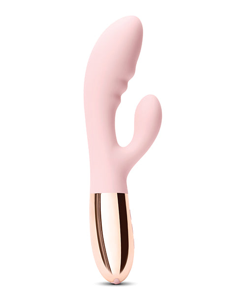 Le Wand Blend Double Motor Rabbit Rechargeable Vibrator - Rose Gold - LUST Depot