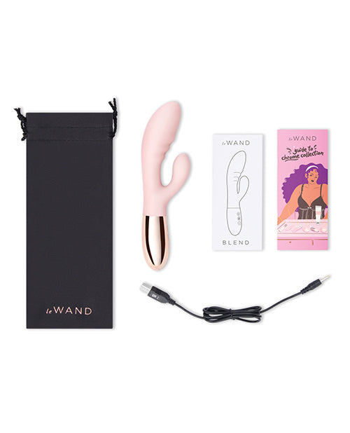 Le Wand Blend Double Motor Rabbit Rechargeable Vibrator - Rose Gold - LUST Depot