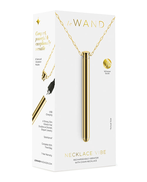 Le Wand Vibrating Necklace - Gold - LUST Depot